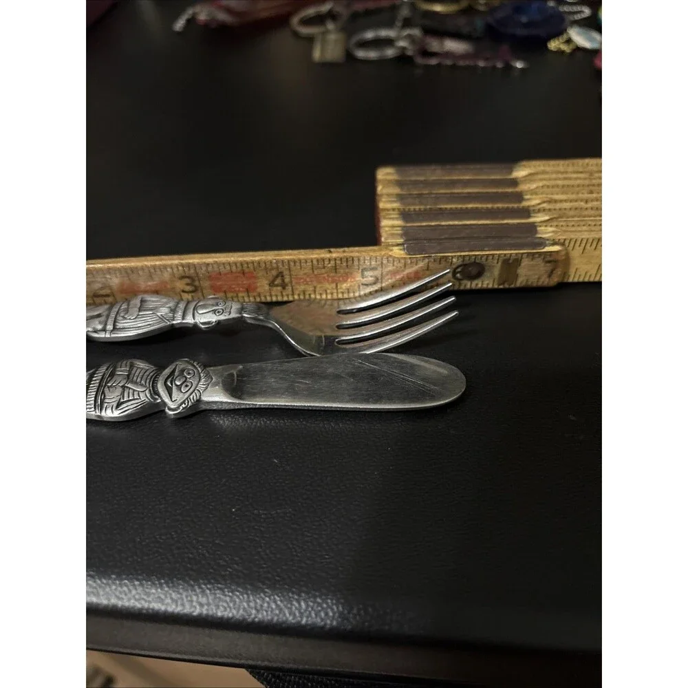 SESAME STREET 2 Pc Childs Set Gorham Stainless Japan Flatware Muppets